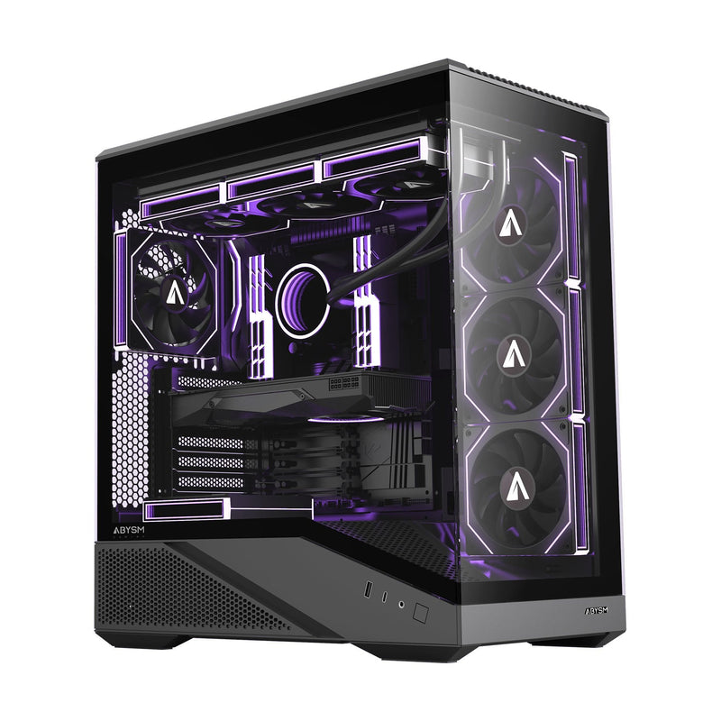 Abysm PC Case ATX Semitorre Arian Frame A400 Black 1X3.5 1X2.5 USB-C GPU Max. 420MM