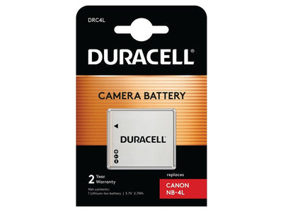 Duracell Digital Camera Battery 3.7V 720MAH Replacement For Canon NB-4L DRC4L — image 1