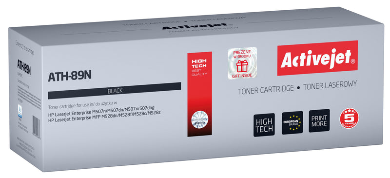 Activejet Toner Printer ATH-89N HP, Spare Part HP CF289A, Supreme, 5000 Páginas, Black - With Chip