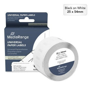 Mediarange Labels Paper Dymo 11352/S0722520 25X54MM 500ST
