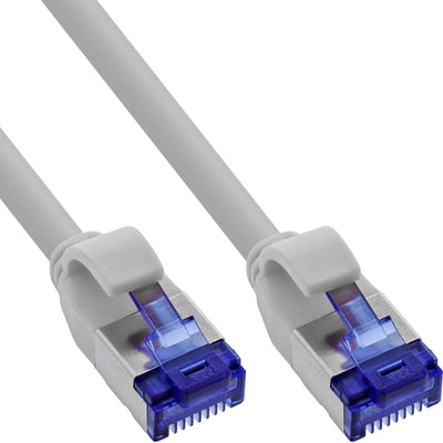 Inline® Network Cable Slim, CAT.6A, S/FTP, Tpe (lszh) Flexible, PoE, Grey 3M — image 1