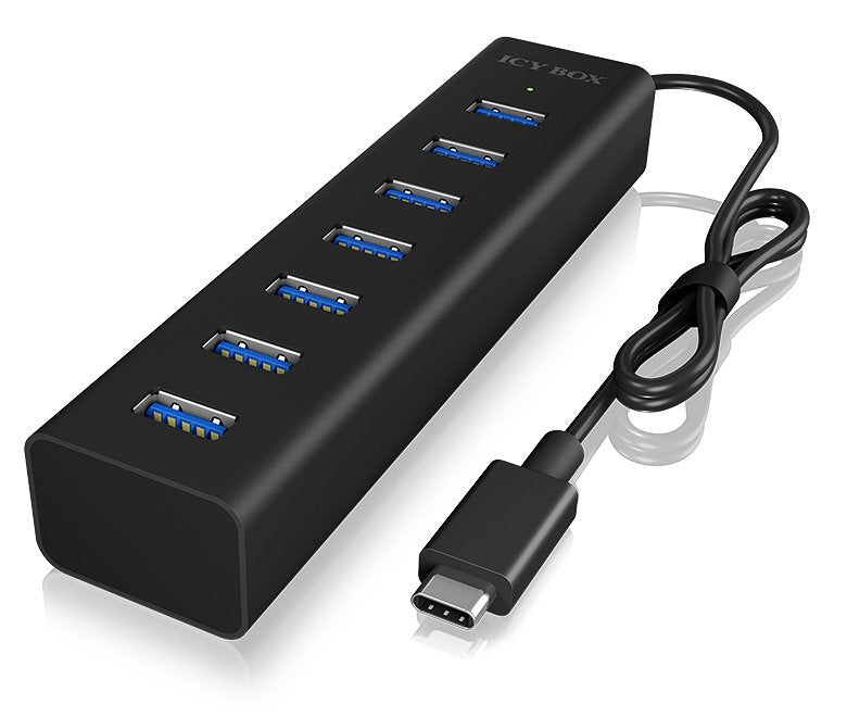 Icy Box IB-HUB1700-C3 Hub 7 Ports USB 3.0 Type-c (b) Retail