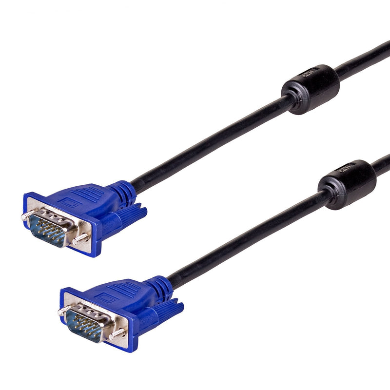 Akyga Cable VGA AK-AV-01 15M/15M 1.80M 2X Ferritas Black