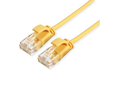 Roline Green UTP Network Cable CAT.6A (class Ea), Lsoh, Slim, Yellow 1,5M — image 1