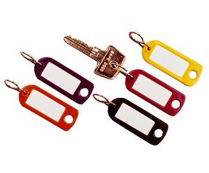 Durable Keyring Key Clip 6 Units Colours Surtido