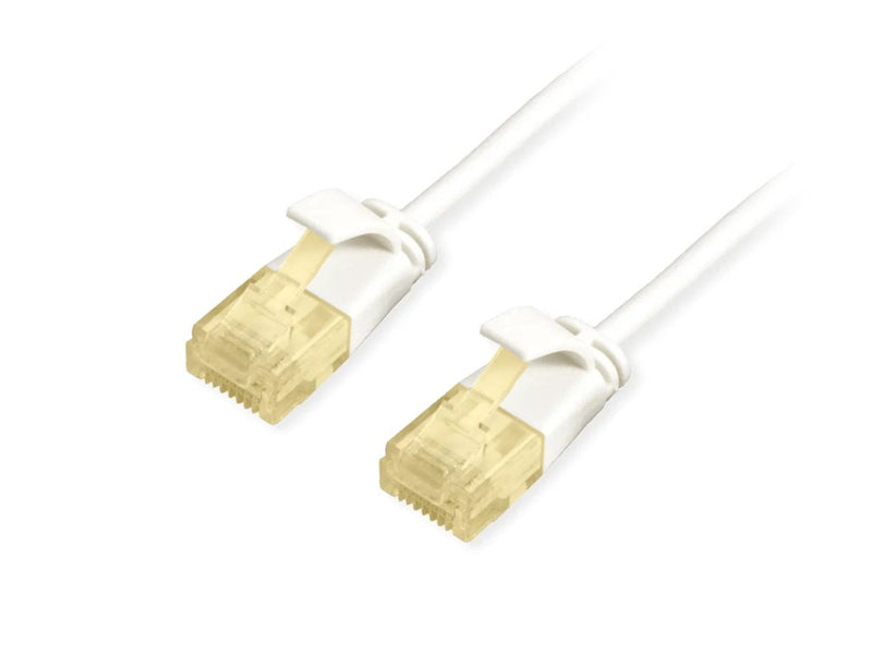 Equip Network Cable CAT.6A Slim U UTP 2x RJ45 1.50M White Lszh