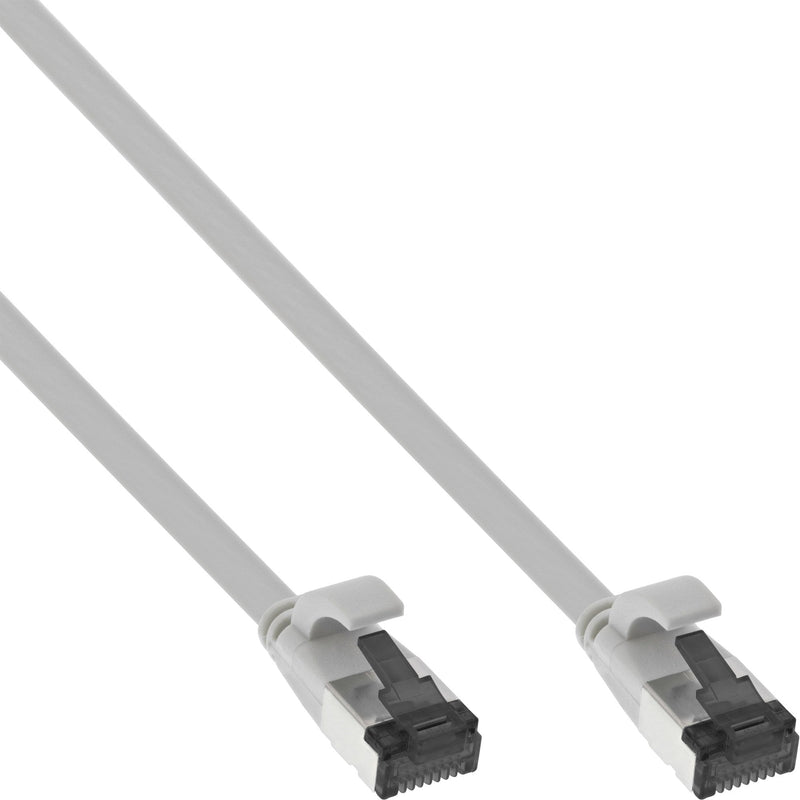 Inline Network Cable Flat , U/FTP, CAT.8.1, Tpe Libre Halógenos, Grey 3M