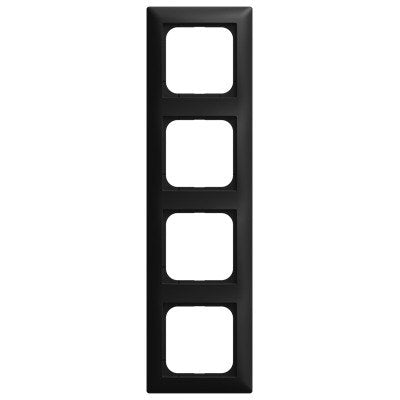 Busch Jaeger 1724-915 Frame Embellecedor 4-VÍAS Black Matte - Busch-balance® Si 2CKA001725A1571 — image 1