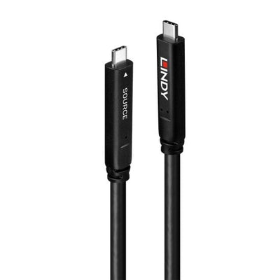 Lindy 10M USB 3.2 Gen 1 & DP 1.4 Typ C Hybrid Cable — image 1
