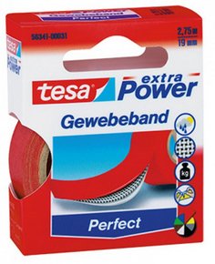 Tesa Tape Fabric Extra Power Perfect 2,75M 19MM Red