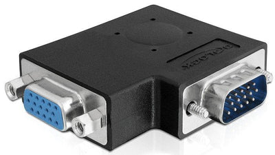 Delock Adapter VGA Male VGA Female 90° Angular — image 1