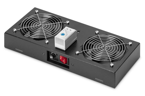 Digitus Fan Cover Rm With 2 Fans Armarios Wall Black 40X400X440MM — image 1