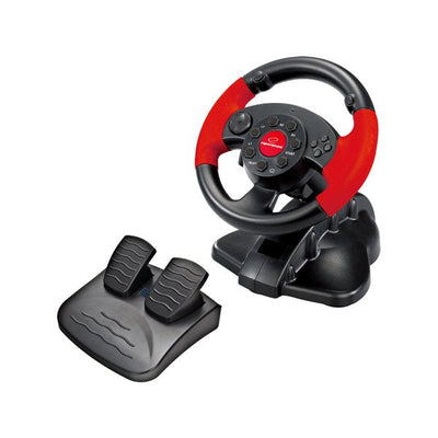 Xlyne EG103 Controlador Juegos Wheel PC, Playstation 2, Playstation 3 Digital Black Red — image 1