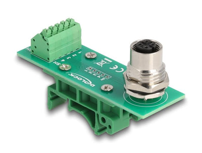 Delock 60658 Adapter Módulo Transferencia M12 Female With Codificación a 4 Pines a Bloque Terminals 5 Pines Pa — image 1