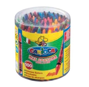 Carioca Pack 100 Ceras Pastel - Colours Brillantes - Lavables - Body Ø 8MM - Varios — image 1