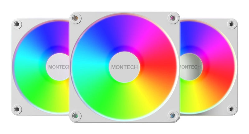 Montech Fan PC 120MM GF120 V2/ARGB PWM 3I1(W)