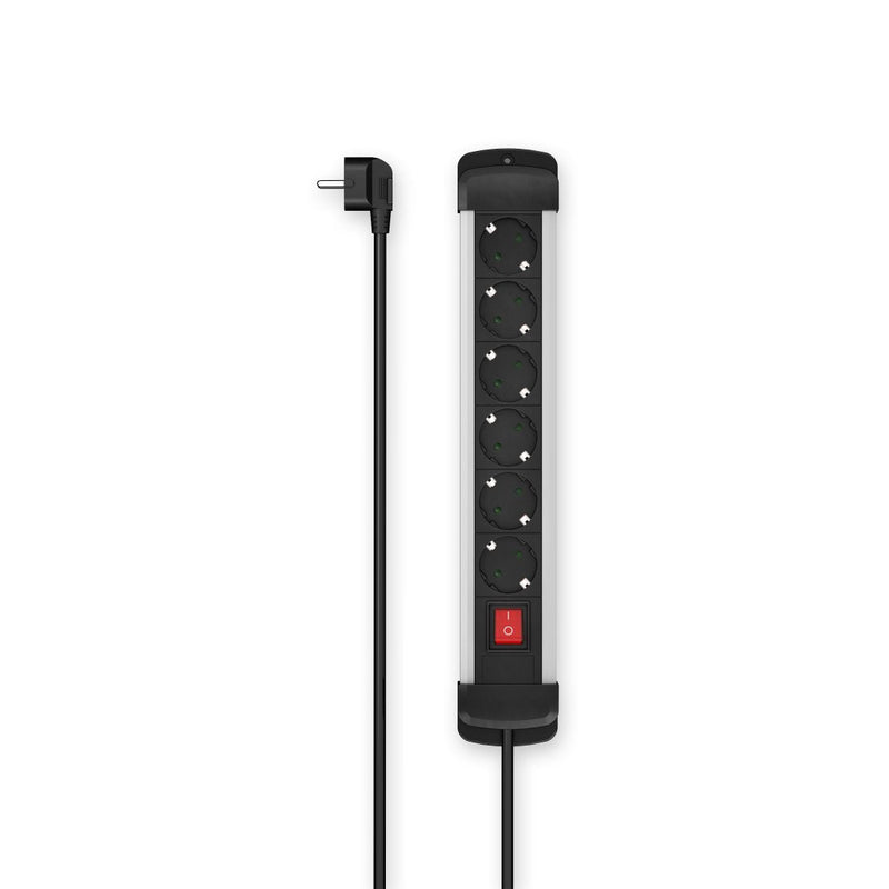 Hama 6-VÍAS Power Strip Plugs With Switch 3,0M Black