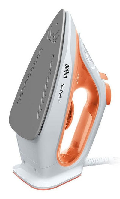 Braun Straightener Texstyle 1 SI1009OR a Steam Soleplate Non-stick 1900W Orange White — image 1