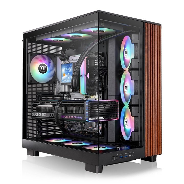 Thermaltake PC Case Midi View 380 XL Ws ARGB Black