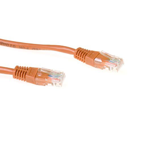 Brown 15 Meter U UTP CAT.6 Patch Cable With RJ45 Connectors