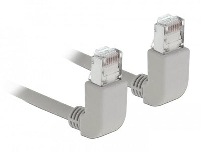 Delock 83517 Network Cable RJ45 CAT.6A S/FTP Acodado Hacia Arriba / Hacia Arriba 1M — image 1