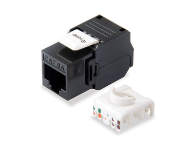 Equip Kit 8 Units Connector Female RJ45 UTP CAT.6A Panel Keystone Tool Free Ref- 769226 — image 1