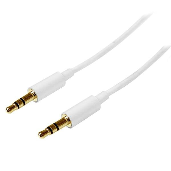 StarTech Cable Audio Stereo JACK3,5MM M/M 1M White MU1MMMSWH