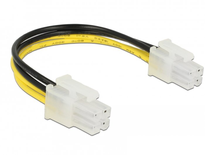 Delock Cable Power P4 Connector Male P4 Connector Male 15CM