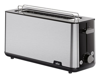 Braun Toaster HT1610BK 1 Slot Long Steel Inoxidable/Black — image 1