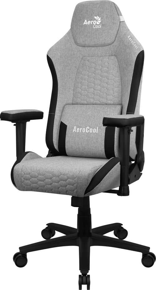 Aerocool Chair Gaming Crownashgr Ergonómica, Cojines Ajustables, Tecnología Aeroweave, Grey — image 1