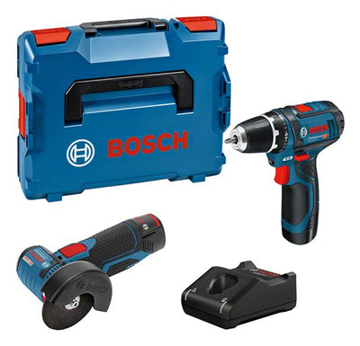 Bosch Set Professional Professional 12V, Kit Combinado Gsr 12V-15, Gws 12V-76, Set Of Tools Blue 2 Batteries I — image 1