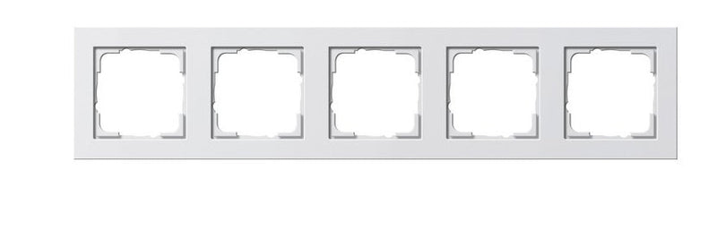 Gira 021529 Frame 5F White Puro E2 5-VÍAS Glossy E2