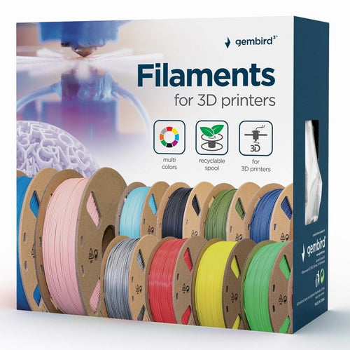 Gembird Bobina Filamento Pla Plus 1.75MM 1KG Mármol — image 1