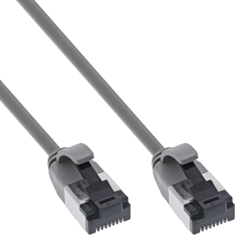 Inline® Network Cable Slim, U/FTP, CAT.8.1, Tpe Halogen-free, Grey 2M