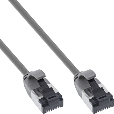 Inline® Network Cable Slim, U/FTP, CAT.8.1, Tpe Halogen-free, Grey 1M — image 1