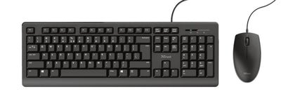 Trust Primo Keyboard Mouse Included USB QWERTY Spanish Black — image 1