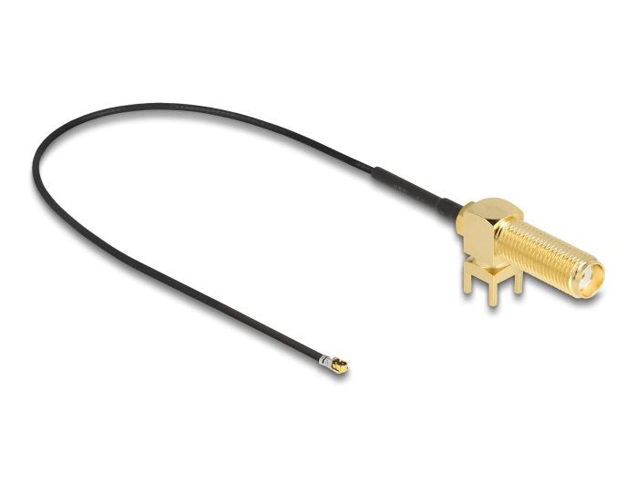 Delock 12028 Antenna Cable Sma 90° Pcb Mampara Female a I-pex Inc., Mhf® 4L Male 1.13 25CM Length Hilo 15MM