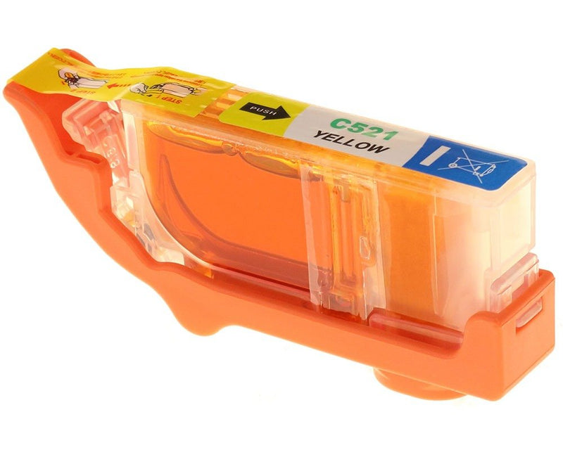 G&g Ink Cartridge Compatible Canon CLI-521Y/ 2936B001 Yellow