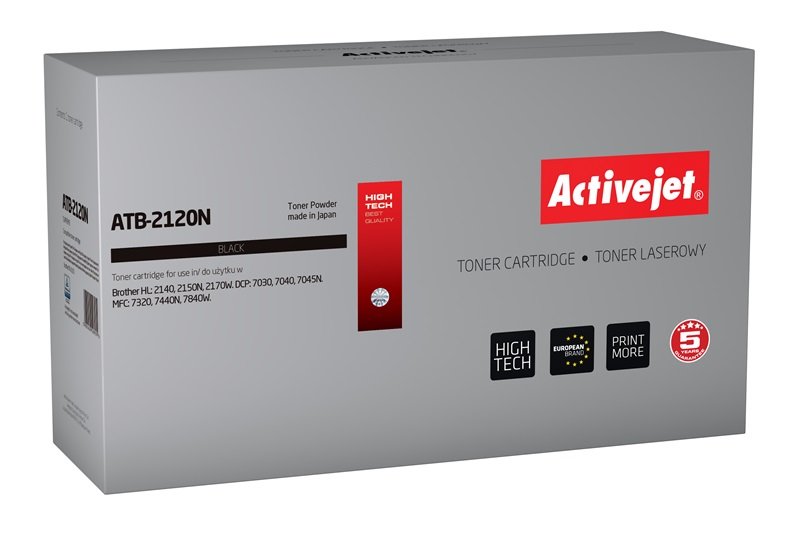 Activejet Toner Compatible Brother TN-2120 - Supreme - 2600 Páginas - Black
