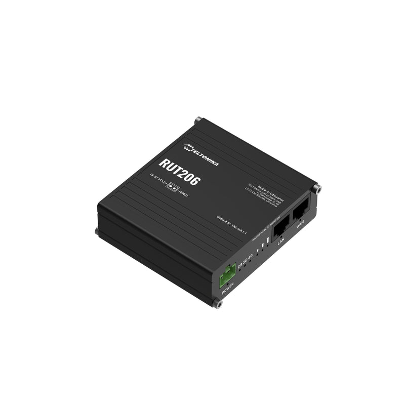 Teltonika RUT206 Industrial Router Wireless Ethernet Fast Band Única (2,4GHZ) 4G Black