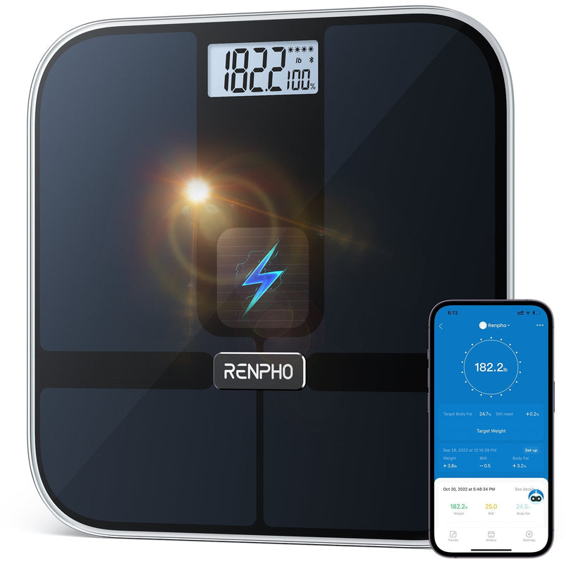 Renpho Elis Solar 2, Escala Black Bluetooth. Access Wireless a Internet PEU-R-A020-BK