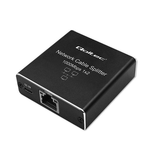 Qoltec 52249 Switch No Administrado Black — image 1