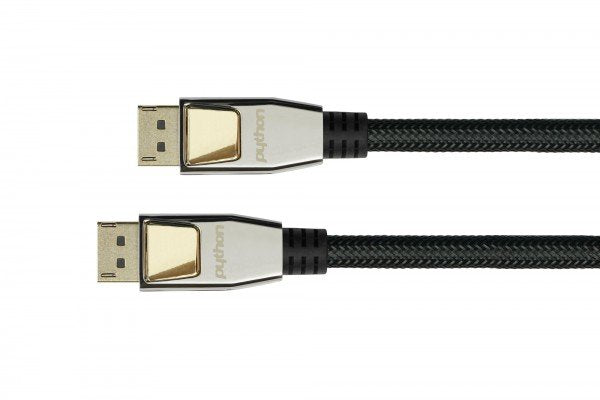 Python DisplayPort 1.2 Cable 10M 4K2K UHD Chapado Oro Ofc St. Black