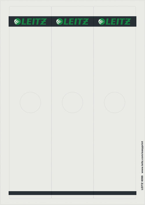Leitz Labels Ring Binder 8CM Anchura Lomo 61,0 X 279,0MM — image 1