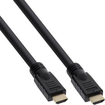 Inline HDMI Cable With Ethernet, 4K2K, M/M, Black Contactos Dorados, 10M — image 1