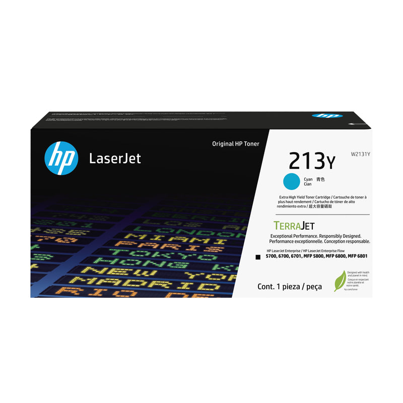 HP Toner Genuine 213Y Cyan W2131Y