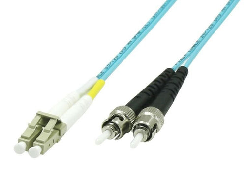 Fiber Patch Cable - Lc/Upc-st/Upc 0.5M OM3 Mm — image 1