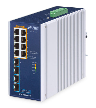 Planet Industrial 8-PORT PoE + Switch IGS-1000-8UP4X — image 1