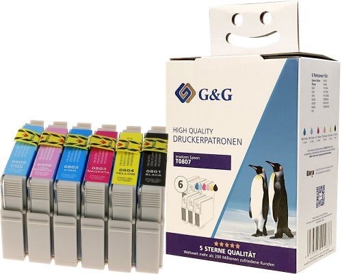 G&g Ink Epson T0807/ C13T080740 Vorteilpack — image 1
