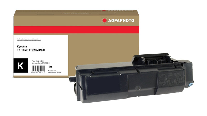 Agfa Photo Toner Compatible Kyocera TK-1150 Black APTK1150E 3000 Copias